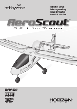 HobbyZone HBZ38500 AeroScout S 2 1.1m BNF Basic Owner's Manual