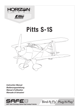 E-flite EFL35500 Pitts S-1S BNF Basic Owner's Manual