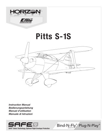 Manuel du propriétaire | E-flite EFL35500 Pitts S-1S BNF Basic Owner's Manual | Fixfr