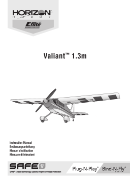 E-flite EFL49500 Valiant 1.3m BNF Basic Owner's Manual