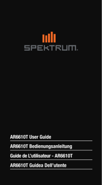Spektrum SPMAR6610T AR6610T DSMX 6-Channel Telemetry Receiver Owner's Manual