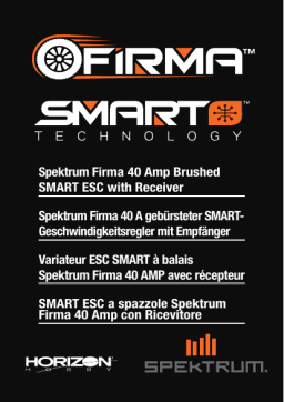 Spektrum SPMXSE1040RX Firma 40A Brushed Smart 2-in-1 ESC and Receiver Owner's Manual