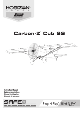 E-flite EFL124500 Carbon-Z Cub SS 2.1m BNF Basic Owner's Manual
