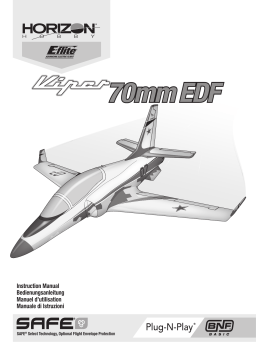E-flite EFL77500 Viper 70mm EDF Jet BNF Basic Owner's Manual