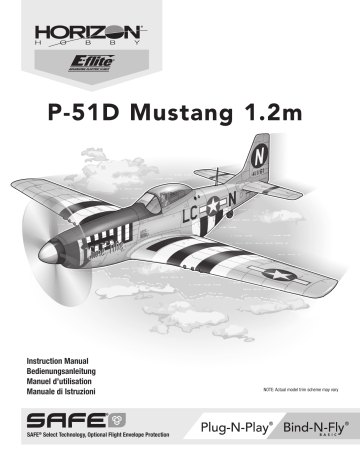 Manuel du propriétaire | E-flite EFL89500 P-51D Mustang 1.2m BNF Basic Owner's Manual | Fixfr