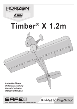 E-flite EFL38500 Timber X 1.2m BNF Basic Owner's Manual