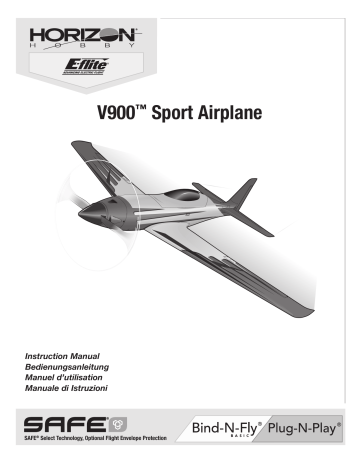 Manuel du propriétaire | E-flite EFL74500 V-900 BNF Basic Owner's Manual | Fixfr