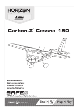 E-flite EFL1450 Carbon-Z Cessna 150 2.1m BNF Basic Owner's Manual