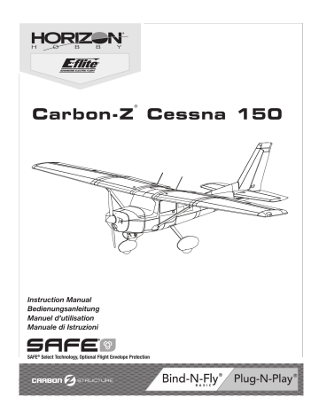 Manuel du propriétaire | E-flite EFL1450 Carbon-Z Cessna 150 2.1m BNF Basic Owner's Manual | Fixfr