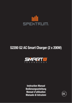 Spektrum SPMXC2010 S2200 G2 AC 2x200W Smart Charger Owner's Manual