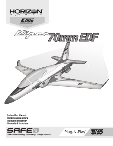 Manuel du propriétaire | E-flite EFL7775 Viper 70mm EDF Jet PNP, 1100mm Owner's Manual | Fixfr