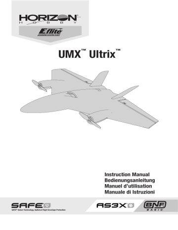 Manuel du propriétaire | E-flite EFLU6450 UMX Ultrix BNF Basic Owner's Manual | Fixfr