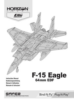 E-flite EFL97500 F-15 64mm BNF Basic Owner's Manual