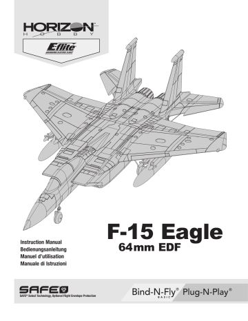 Manuel du propriétaire | E-flite EFL97500 F-15 64mm BNF Basic Owner's Manual | Fixfr