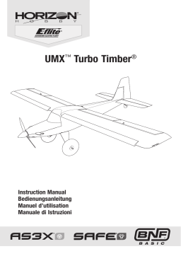 E-flite EFLU6950 UMX Turbo Timber BNF Basic Owner's Manual