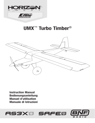 Manuel du propriétaire | E-flite EFLU6950 UMX Turbo Timber BNF Basic Owner's Manual | Fixfr