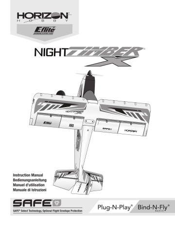 EFL13850 | Manuel du propriétaire | E-flite EFL13875 Night Timber X 1.2M PNP Owner's Manual | Fixfr