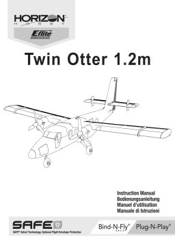 E-flite EFL30075 Twin Otter 1.2m PNP, includes Floats Owner's Manual