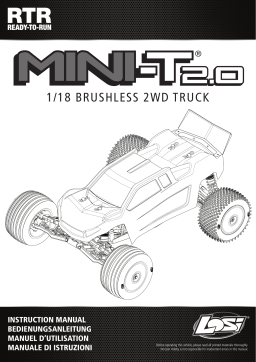 Losi LOS01019T1 1/18 Mini-T 2.0 2WD Stadium Truck Brushless RTR, Red Owner's Manual