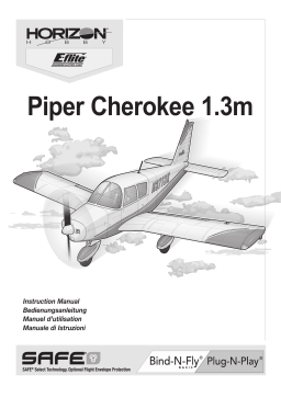 E-flite EFL54500 Cherokee 1.3m BNF Basic Owner's Manual