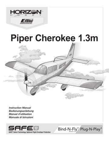 Manuel du propriétaire | E-flite EFL54500 Cherokee 1.3m BNF Basic Owner's Manual | Fixfr