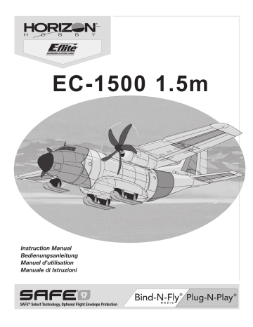 Manuel du propriétaire | E-flite EFL5750 EC-1500 Twin 1.5m BNF Basic Owner's Manual | Fixfr