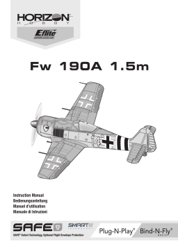 E-flite EFL01375 Focke-Wulf Fw 190A 1.5m Smart PNP Owner's Manual