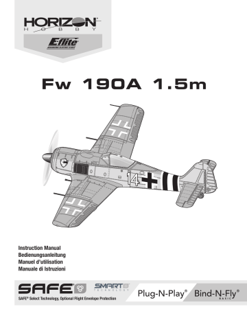 EFL01350 | Manuel du propriétaire | E-flite EFL01375 Focke-Wulf Fw 190A 1.5m Smart PNP Owner's Manual | Fixfr