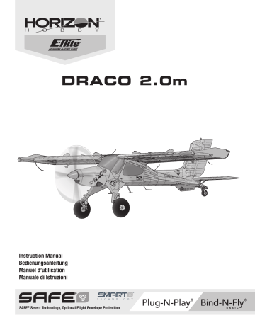 EFL12575 | Manuel du propriétaire | E-flite EFL12550UC DRACO 2.0m BNF Basic ULTIMATE Combo Owner's Manual | Fixfr