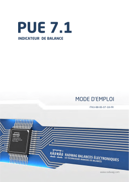 Radwag PUE 7.1.150.HRP High Resolution Scale User Manual