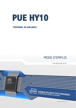 Radwag HY10.300.HRP.M2.2 High Resolution Scale User Manual