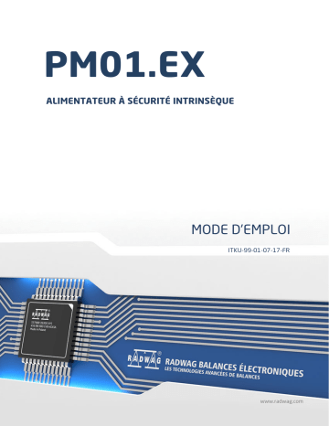 HX5.EX-1.4P2.4000.H1 | HX5.EX-1.4P2.2000.C1 | HX5.EX-1.4.150.C6 4 | HX5.EX-1.4N.300.H1 | HX5.EX-1.4.1500.H10/Z 4 | HX5.EX-1.4P.600.H | HX5.EX-1.4N.1500.H3 | Manuel utilisateur | Radwag HX5.EX-1.15.HR2 One Load Cell Platform Scale User Manual | Fixfr