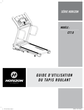 User guide | Horizon Fitness CT7.0 Folding Treadmill 2009 Manuel utilisateur | Fixfr