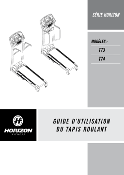 Horizon Fitness T74 Folding Treadmill 2007 Manuel utilisateur