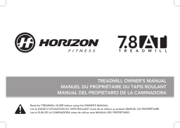 Horizon Fitness 7.8AT Folding Treadmill 2019 Manuel du propriétaire