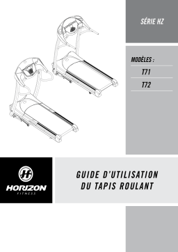 Horizon Fitness T71 Folding Treadmill 2007 Manuel utilisateur