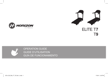 User guide | Horizon Fitness Elite T9 Folding Treadmill 2014 Manuel utilisateur | Fixfr