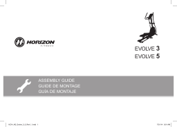 Horizon Fitness Evolve 5 Folding Elliptical 2014 Manuel utilisateur