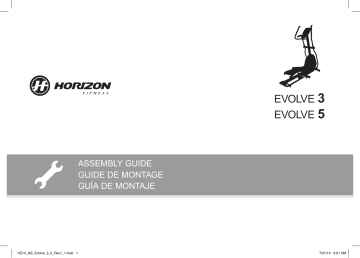 Evolve 3 | User manual | Horizon Fitness Evolve 5 Folding Elliptical 2014 Manuel utilisateur | Fixfr