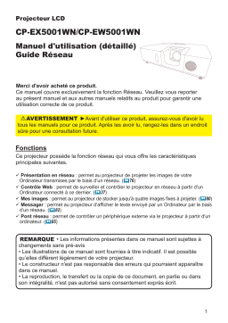 Hitachi CPEW5001WN Projector Network Guide