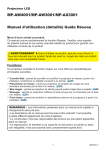 Maxell MPAW3001 Projector Network Guide