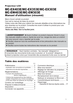 Maxell MCEW403E Projector Guide