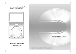 Sunstech DLPM728 Portable DVD Mode d'emploi