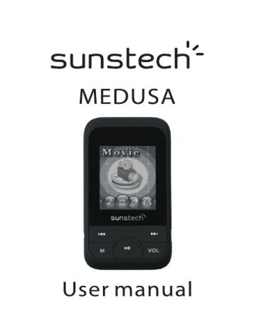 User guide | Sunstech MEDUSA MP3 and MP4 Mode d'emploi | Fixfr