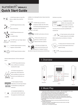 Sunstech DEDALOIII8GB MP3 and MP4 Mode d'emploi