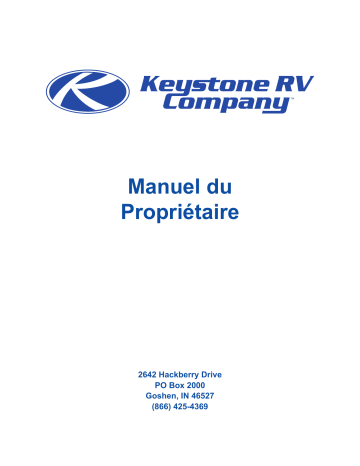 Manuel du propriétaire | Keystone RV 2019 Owner's Manual | Fixfr