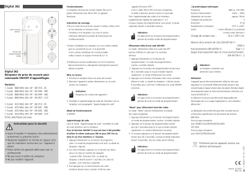 Owner's manual | Marantec Digital 362 Manuel du propriétaire | Fixfr