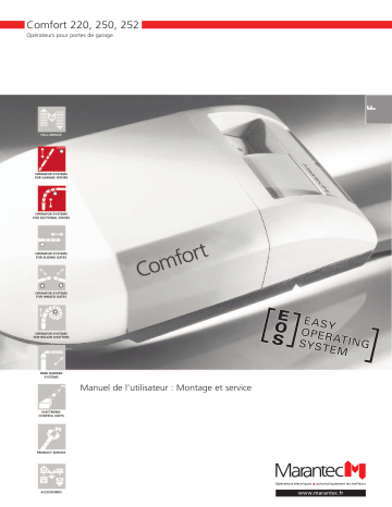 Comfort 220 EOS | Comfort 250 | Comfort 250 EOS | Comfort 220 | Manuel du propriétaire | Marantec Comfort 252 EOS Owner's Manual | Fixfr