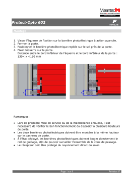 Marantec Protect-Opto 602 Owner's Manual