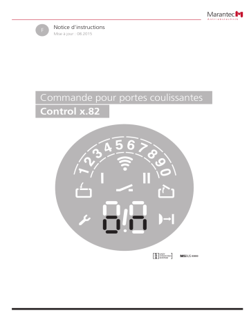 Manuel du propriétaire | Marantec Control x.82 Owner's Manual | Fixfr